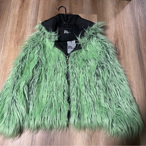 Basic Pleasure Mode x Subculture tundra monster rave jacket in slime green - Picture 2 of 8